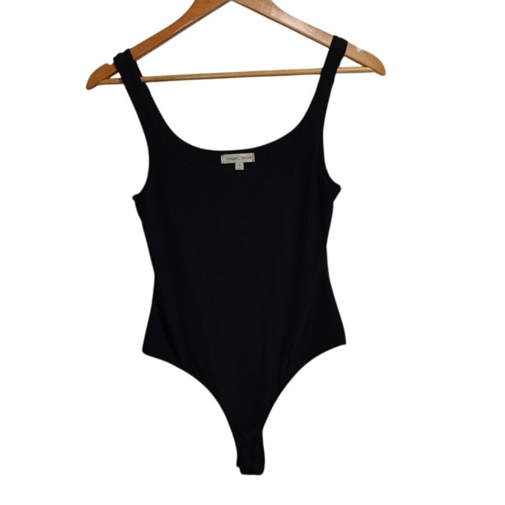 Moa Moa NWT Black Sleeveless Bodysuit Size Small